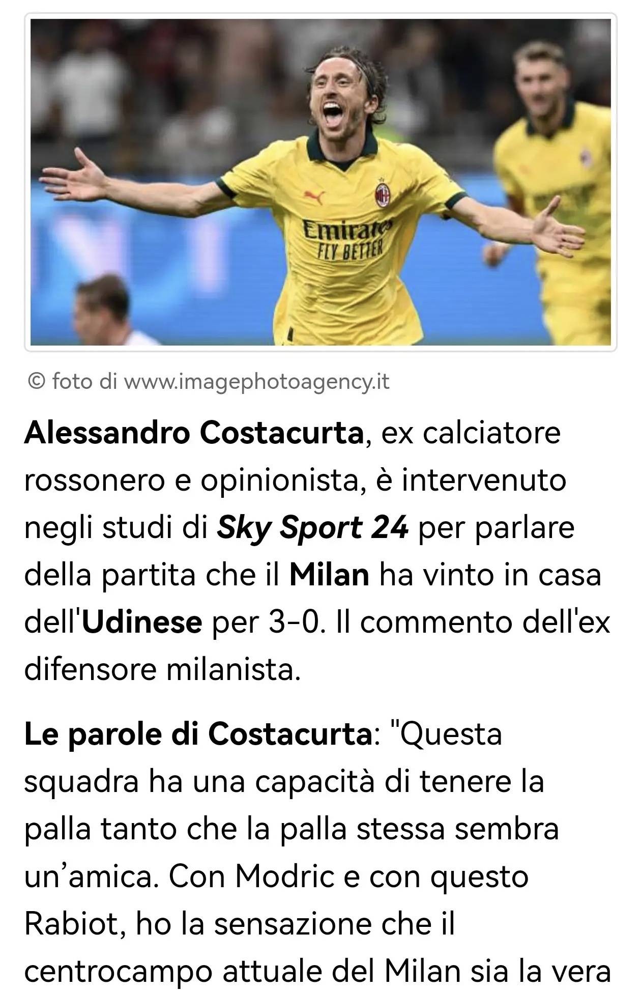 开云sport-关于米兰城德比战大胜乌迪内斯,继续保持不败的信息